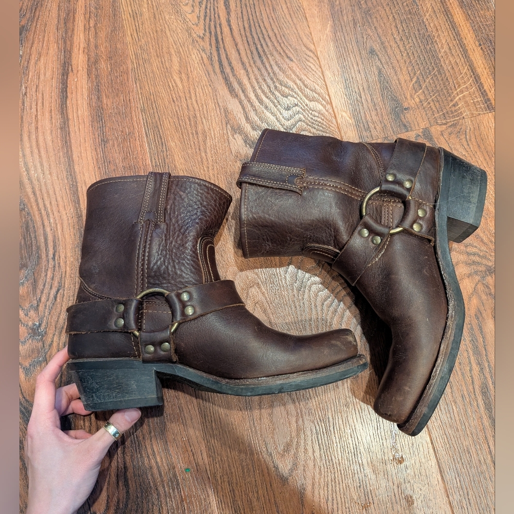 Frye 8R Harness Ankle Boots